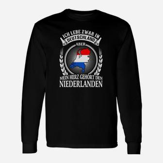 Mein Herz Gehört Den Niederlanden Langarmshirts - Seseable