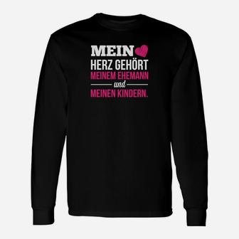 Mein Herz Gehört Meiner Familie Langarmshirts - Seseable