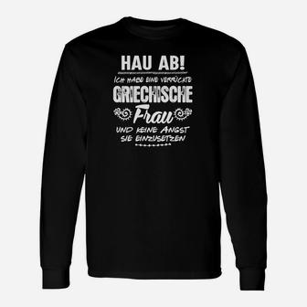 Meinerrückte Griechische Frau Langarmshirts - Seseable