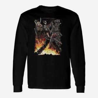 Metal Reaper Shirt Long Sleeve T-Shirt - Seseable
