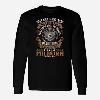 Milburn Brave Heart Eagle Name Shirts Long Sleeve T-Shirt - Seseable