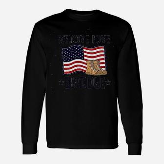 Military Daddy Welcome Home Baby Long Sleeve T-Shirt - Seseable