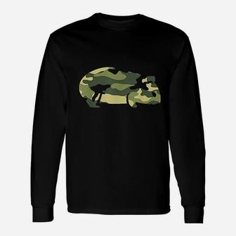 Military Guinea Pig Camo Us Cavy Veteran Long Sleeve T-Shirt - Seseable
