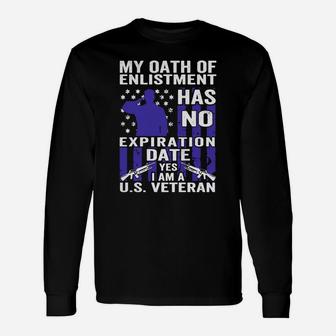 Military, Us Veterans Oath Of Enlistment Long Sleeve T-Shirt - Seseable