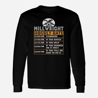 Millwright Hourly Rate Job Matching Millwright Long Sleeve T-Shirt - Seseable