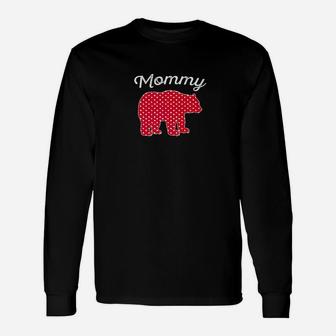 Mommy Bear Red Matching Pajama Long Sleeve T-Shirt - Seseable