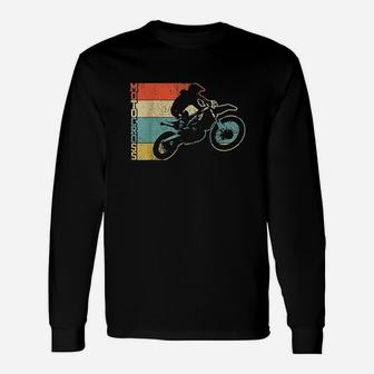 Motocross Vintage Enduro Dirt Bike Motorcycle Mx Biker Long Sleeve T-Shirt - Seseable