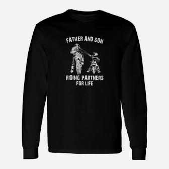 Motorcycle Father And Son Classic Long Sleeve T-Shirt - Seseable