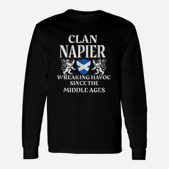 Napier Scottish Clan Scotland Name Long Sleeve T-Shirt - Seseable