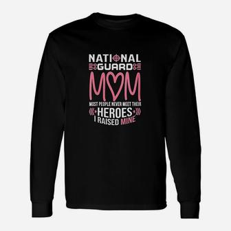 National Guard Mom Army Heroes Military Long Sleeve T-Shirt - Seseable