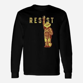 National Park Resistance Fundraiser Smokey Says Resist Shirt Long Sleeve T-Shirt - Seseable