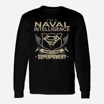 Naval Intelligence Long Sleeve T-Shirt - Seseable