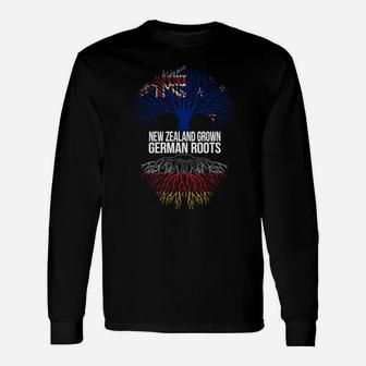 Neuseeland Gewachsene Deutsche Wurzeln Langarmshirts - Seseable