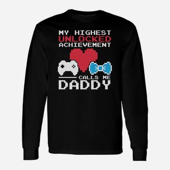 New Dad Shirt For Video Game Lover Calls Me Daddy Long Sleeve T-Shirt - Seseable