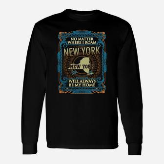 New York New York City Long Sleeve T-Shirt - Seseable