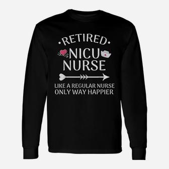 Nicu Nurse Retirement Long Sleeve T-Shirt - Seseable