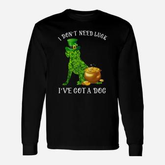 I Do Not Need Luck I Have Got A Beagle Shamrock St Patricks Day Dog Lovers Long Sleeve T-Shirt - Seseable