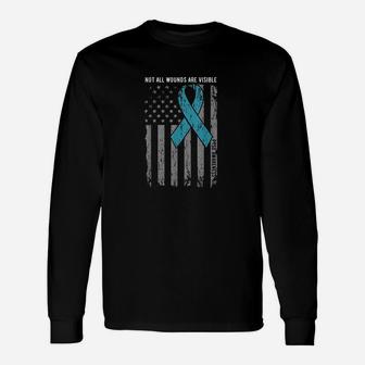 Not All Wounds Are Visible Ptsd Awareness Long Sleeve T-Shirt - Seseable