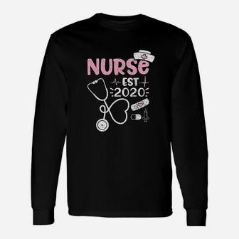 Nurse Est 2020 Nurse Life Long Sleeve T-Shirt - Seseable