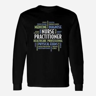 Nurse Practitioner Np Words For Np Long Sleeve T-Shirt - Seseable