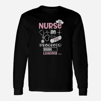 Nurse In Progress Loading, funny nursing gifts Long Sleeve T-Shirt - Seseable