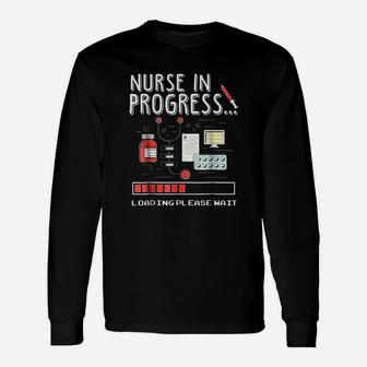Nurse In Progress Student Nurse Long Sleeve T-Shirt - Seseable