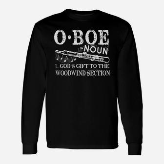 Oboe Shirts Oboe Definition Shirts Long Sleeve T-Shirt - Seseable