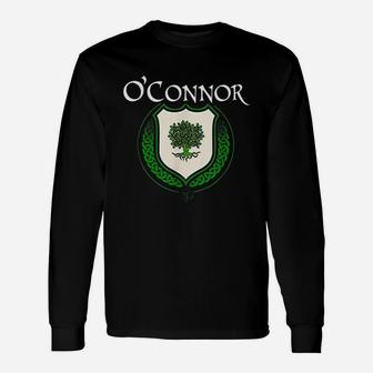 O'connor Surname Irish Last Name O'connor Crest Long Sleeve T-Shirt - Seseable