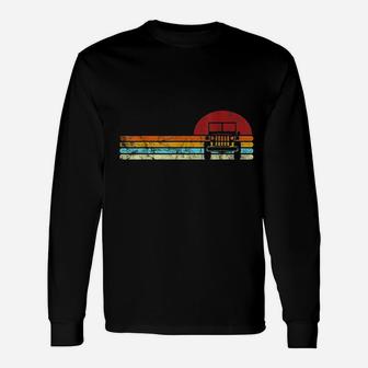 Off Road 4x4 Vintage Retro 70s Sunset Off Road Long Sleeve T-Shirt - Seseable