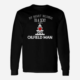 Oilfield Wife Girlfriend Love Long Sleeve T-Shirt - Seseable