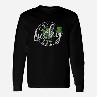 One Lucky Dad Father Long Sleeve T-Shirt - Seseable