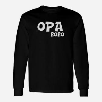 Opa 2020 Schwarzes Langarmshirts mit weißer Schrift, Cooles Geschenk für Großväter - Seseable