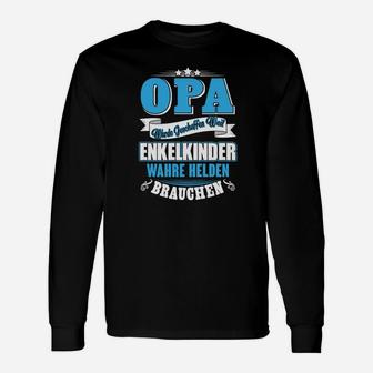 Opa Enkelkinder Helden Langarmshirts, Wahre Heldengeschichten Tee - Seseable