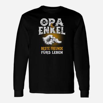 Opa und Enkel Beste Freunde fürs Leben Langarmshirts, Familiengeschenk - Seseable