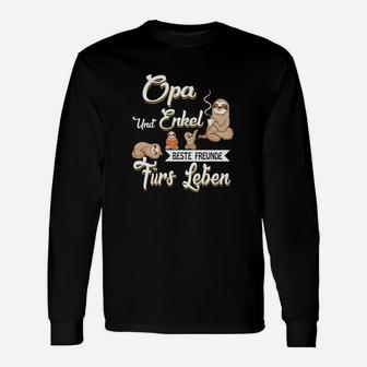 Opa und Enkel Beste Freunde Langarmshirts mit Tiermotiven, Lebenslange Bindung - Seseable