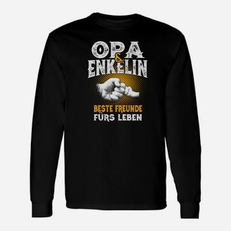 Opa und Enkelin Beste Freunde fürs Leben Schwarzes Langarmshirts, Familien-Design - Seseable