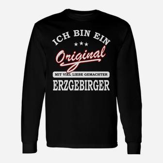 Original Erzgebirger Langarmshirts Schwarz, Liebevoll Gemacht Design - Seseable