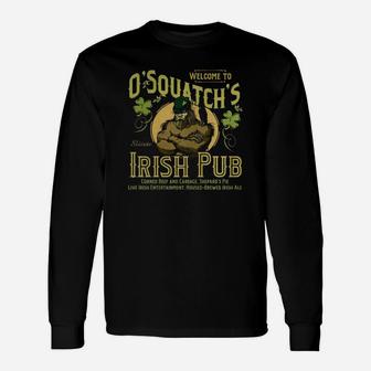O'squatch's Irish Pub Long Sleeve T-Shirt - Seseable