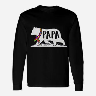 Papa Bear Cool Husband, best christmas gifts for dad Long Sleeve T-Shirt - Seseable