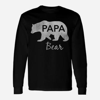 Papa Bear Great, best christmas gifts for dad Long Sleeve T-Shirt - Seseable