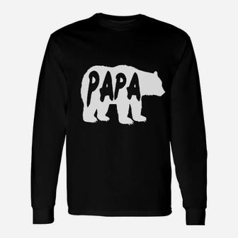 Papa Bear Mama Bear Baby Bear Cute Long Sleeve T-Shirt - Seseable