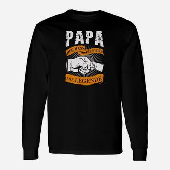 Papa Der Mann Der Mythos Die Legende Langarmshirts - Seseable