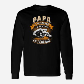 Papa Langarmshirts: Der Mann, der Mythos, die Legende, Vatertagsgeschenk - Seseable