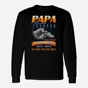 Papa & Tochter Hand in Hand Langarmshirts, Herz & Seele Design - Seseable