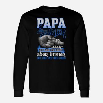 Papa & Tochter Hand in Hand Langarmshirts, Liebevolles Design - Seseable