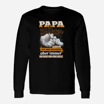 Papa & Tochter Partnerlook Langarmshirts, Stolzer Vater Geliebte Tochter Herz Tee - Seseable