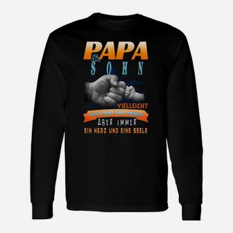 Papa und Sohn Herz und Seele - Langarmshirts für Vatertag - Seseable