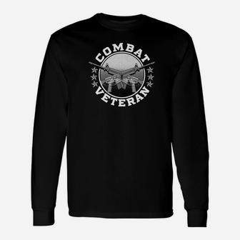 Papa Veteran Veterans Shirt Veterans Grandpa Long Sleeve T-Shirt - Seseable