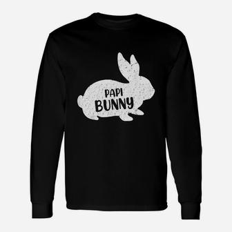 Papi Bunny Cute Matching Easter Long Sleeve T-Shirt - Seseable