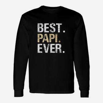 Papi From Granddaughter Grandson Best Papi Long Sleeve T-Shirt - Seseable